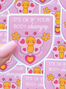  Its Ok If Your Body Changes Sticker