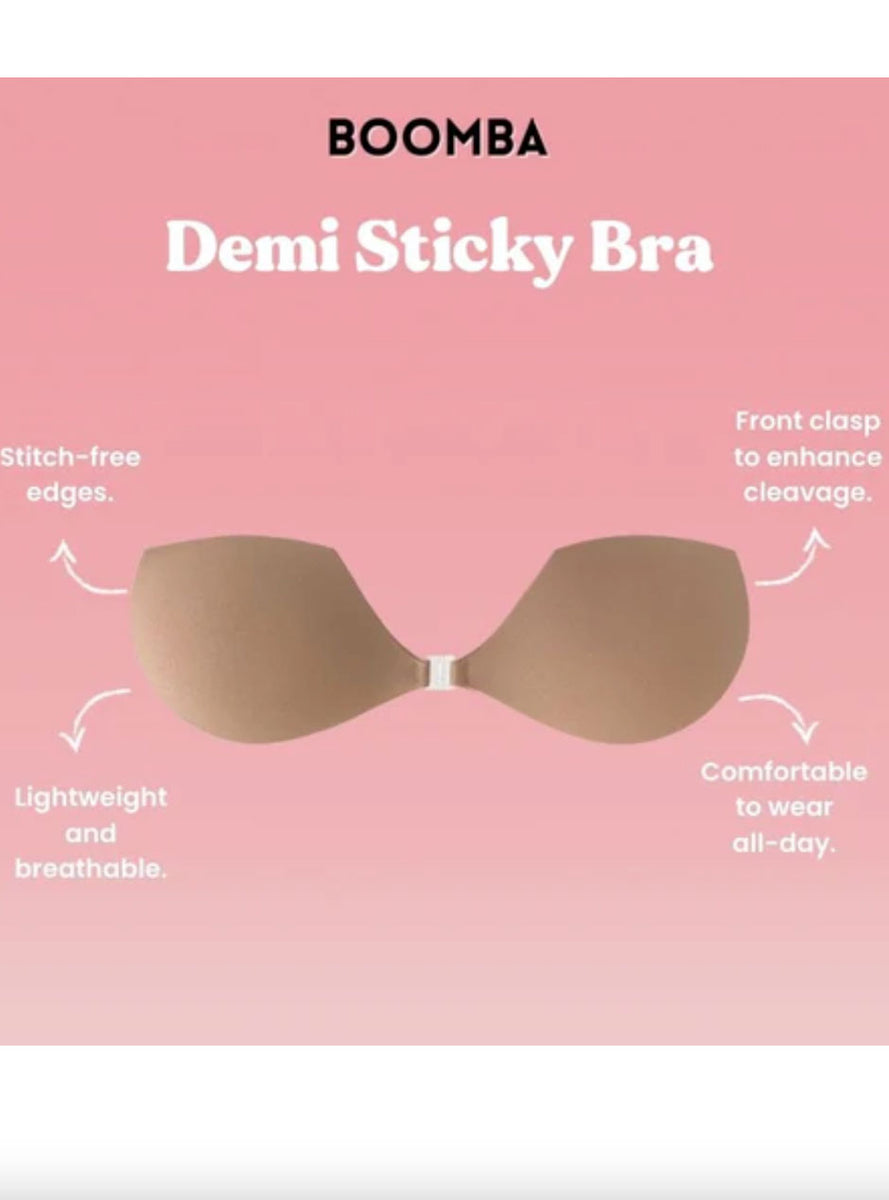 Demi Sticky Bra | Boomba Caramel Demi Sticky Bra main image 1