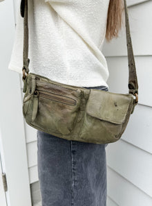  Free People Wade Leather Sling Bag in 2 Colors