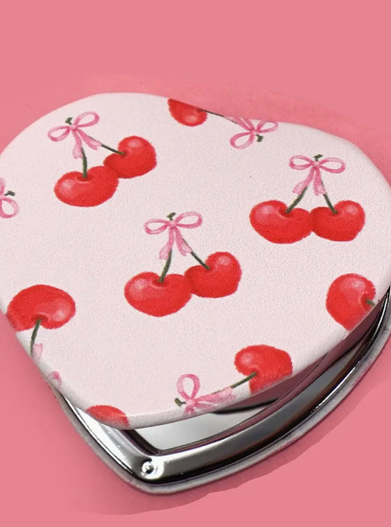 Sweet Cherries Mirror Compact
