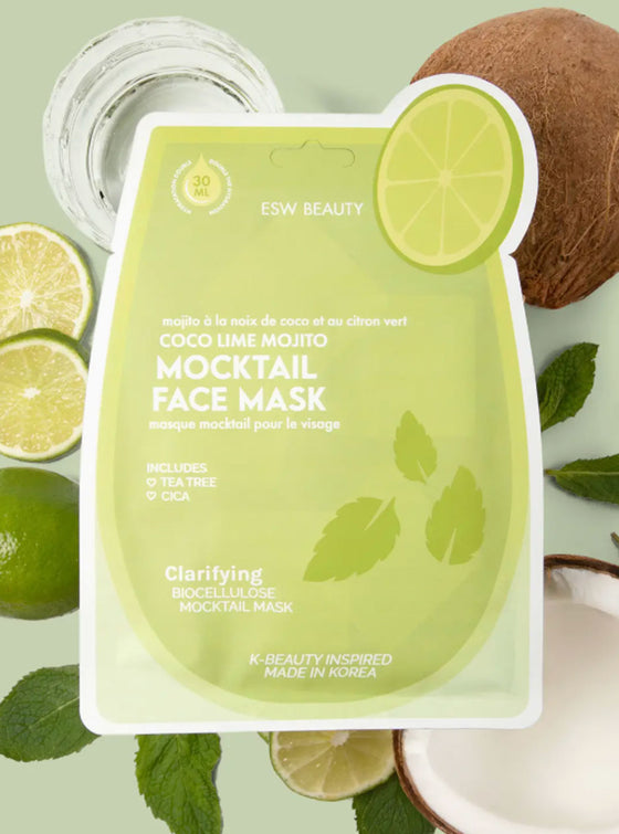 Mocktail Face Sheet Masks in 3 Colors