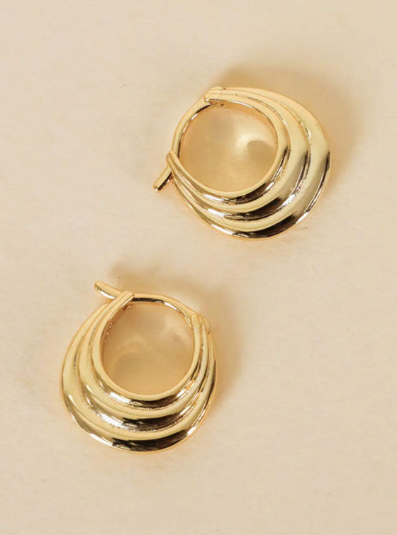 JaxKelly Triple Arch Hoop Earrings