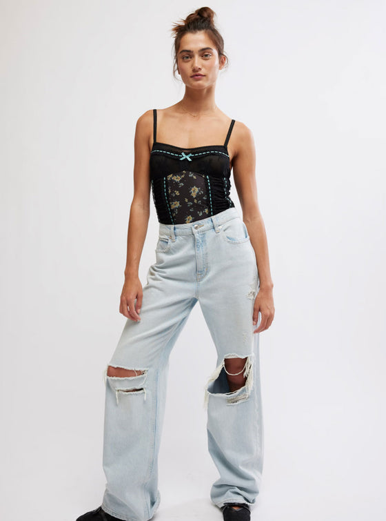 Free People Sara Corset Bodysuit
