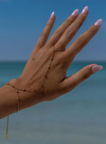  Alco Josephine Hand Chain -Gold
