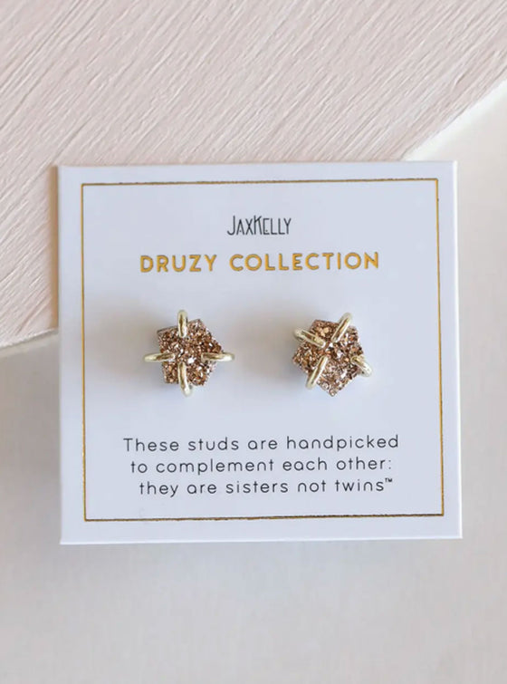 JaxKelly Druzy Prong Earrings