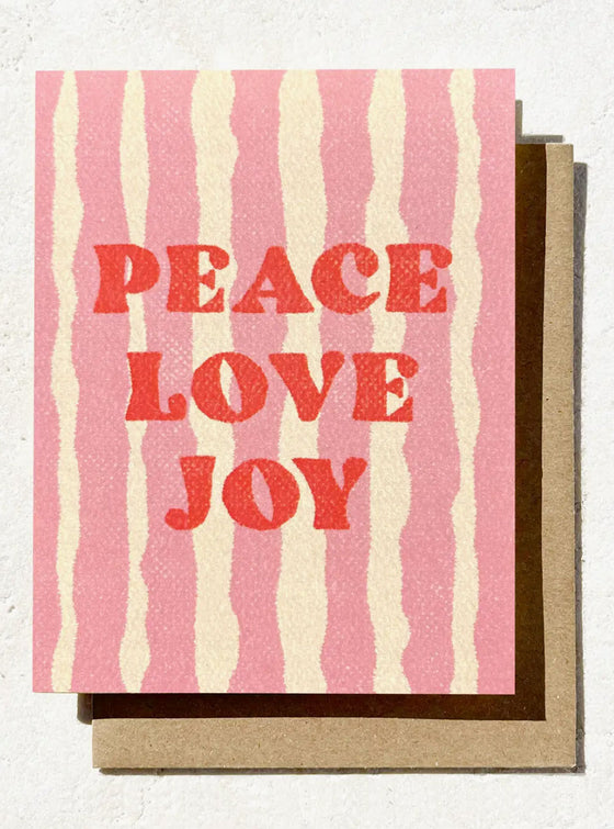 Daydream Prints Peace Love Joy Card