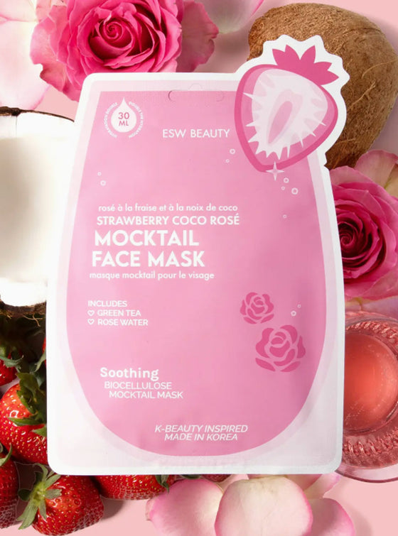 Mocktail Face Sheet Masks in 3 Colors