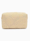 Palm Breeze Cosmetic Pouch In 3 Colors