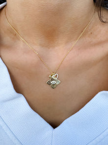  Bara Boheme Clover + Heart Necklace