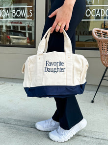  Favorite Daughter Canvas Duffle Bag - Navy