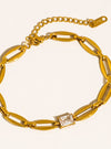 Flânerie By MAIQ Melrose Link Chain CZ Bracelet