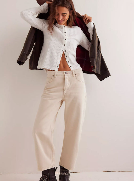 Free People Deep Trance Dropped Boyfriend Jeans