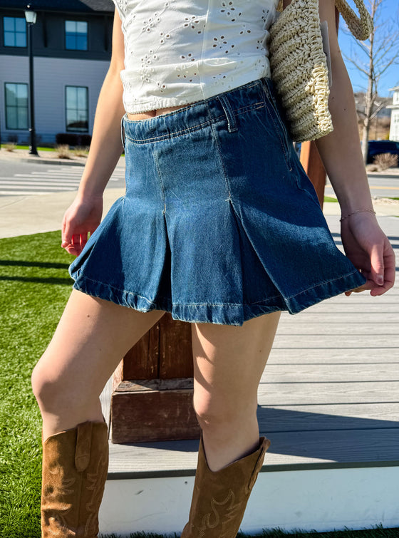 Free People Madison Ave Denim Mini