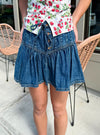 Free People Roselle Denim Mini Skirt