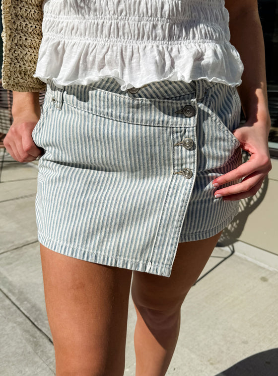 Free People Wynne Railroad Skirt