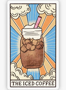  The Iced Coffee Tarot Card Sticker