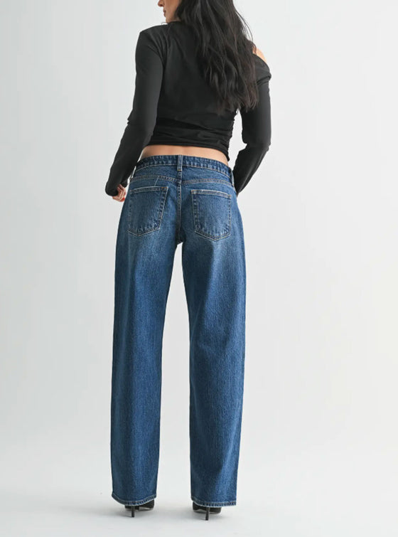 JBD Low Rise Studded Baggy Jean