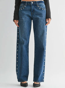  JBD Low Rise Studded Baggy Jean