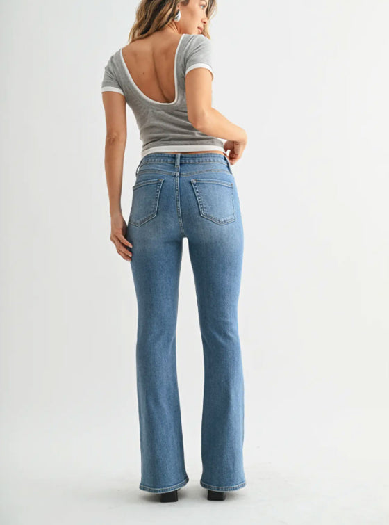 JBD Mid Rise Flare Jeans