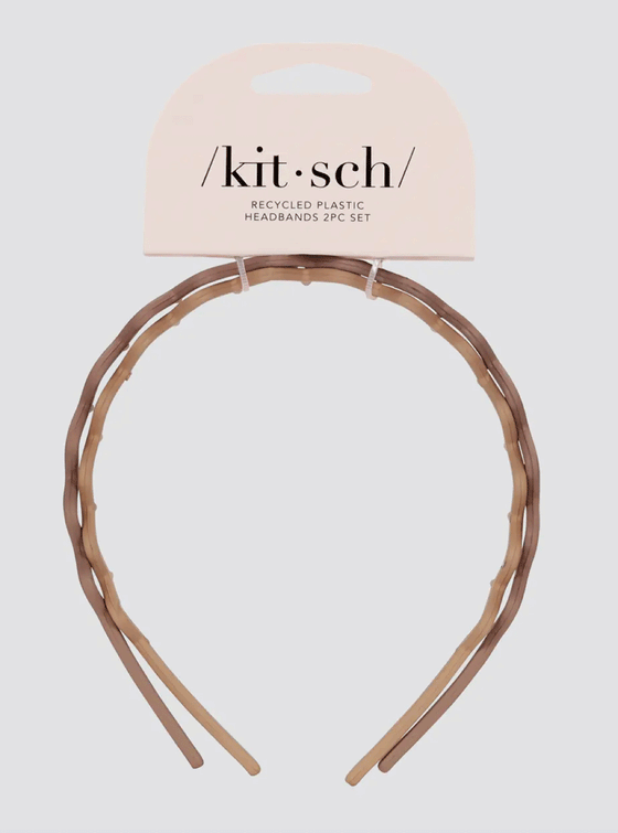 Kitsch Recycled Plastic Zig Zag Headband Set