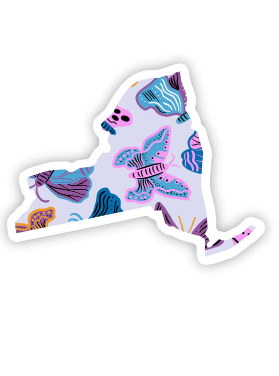 New York Butterfly Sticker