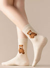 Snuggle Bear Socks In 3 Colors
