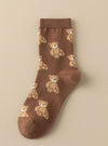 Snuggle Bear Socks In 3 Colors