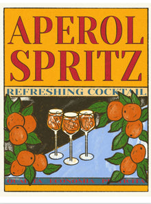  "Aperol Spritz" Vintage Poster Sticker