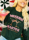 Merrier With A Martini Sweatshirt