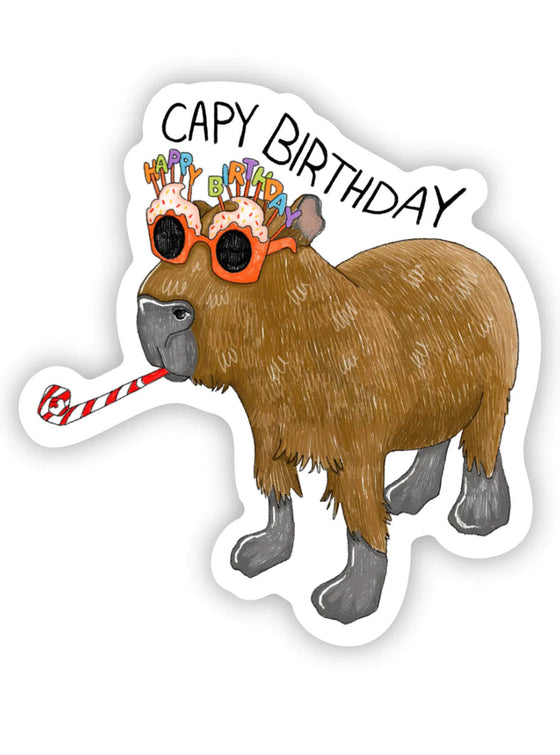 Capy Birthday Capybara Sticker