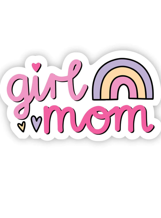 Girl Mom Rainbow Sticker