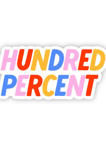  Hundred Percent Sticker