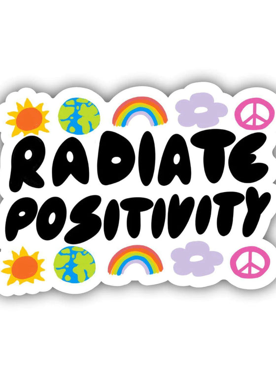 Radiate Positivity Groovy Sticker