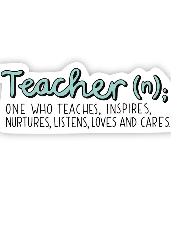 Teacher Definition Sticker