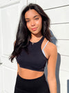 Ribbed Seamless Double Layer Cropped Tank