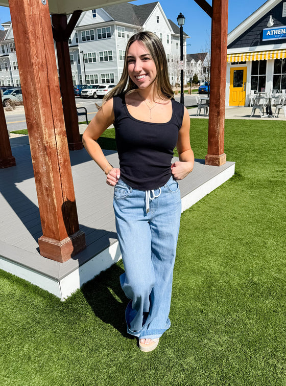 Hidden Nori High Rise Wide Jeans