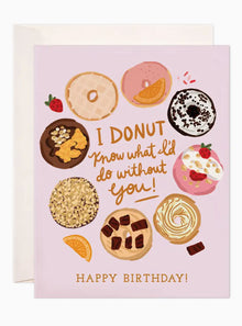  Donut Birthday Card