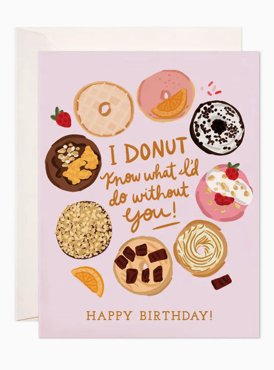 Donut Birthday Card