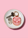 Just A Girl Vintage Cake Keychain