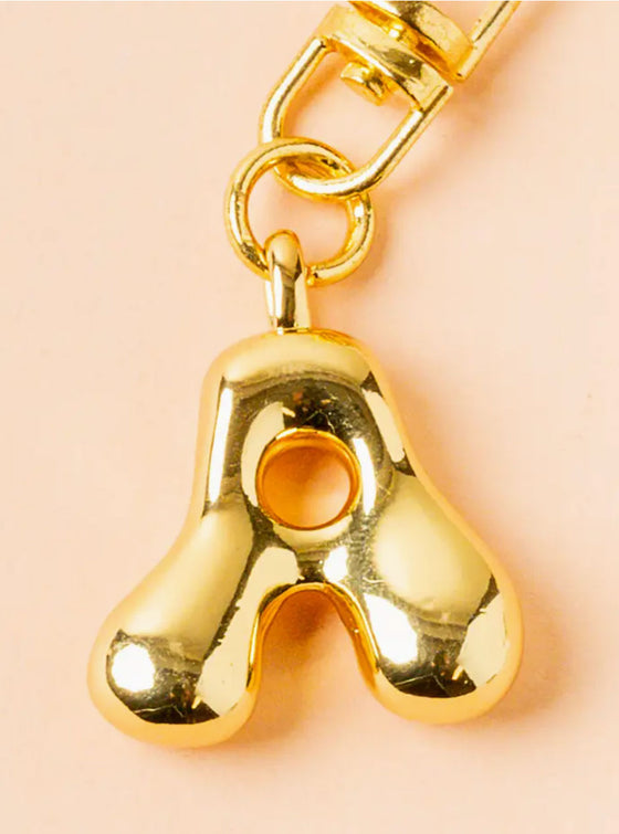 Bubble Letter Bag Charm