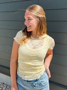  Free People Ready Go Lace Tee in 2 Colors