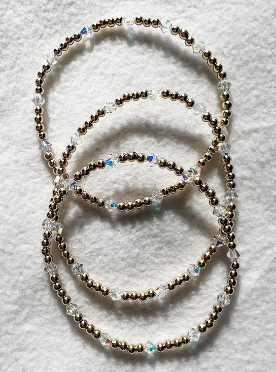 Bara Boheme Crystal By Yard Stretch Bracelet