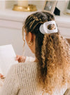 Teleties Round Flat Large Hair Clip In 3 Colors