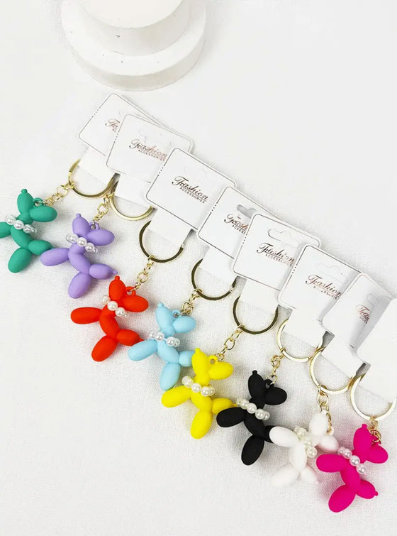 Colorful Puppy Keychain