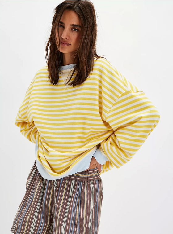 Free People Classic Oversized Crewneck