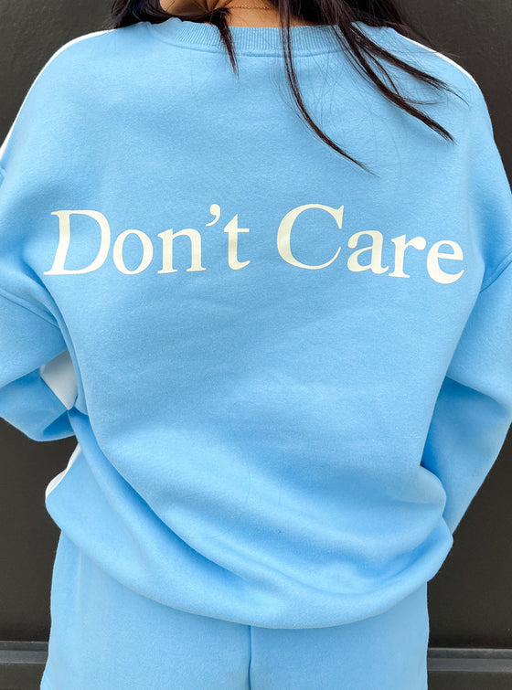 Don't Know, Don't Care Sweatshirt & Shorts Set