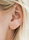 Jaxkelly Crawler Gold Earrings
