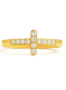  Ellie Vail Brooks Sideways Cross Ring