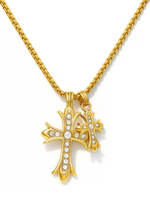 ellievaillazaradoublecrosspendantnecklace