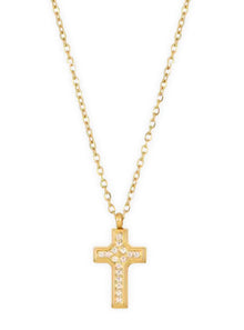  Ella Vail Wyatt Mini Cross Pendant Necklace